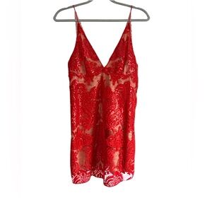 Free People Red mini dress